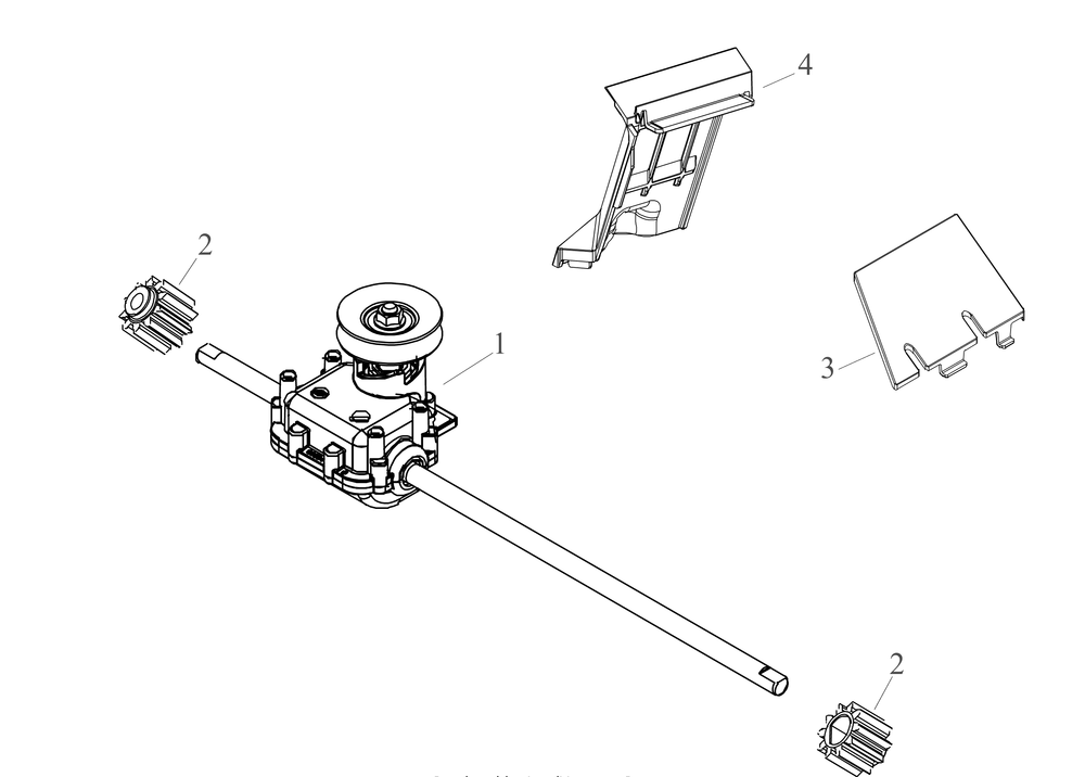 Transmission Diagram and Parts List for SC500EQ (12ACP2J6710)(2021) Cub Cadet Lawn Mower